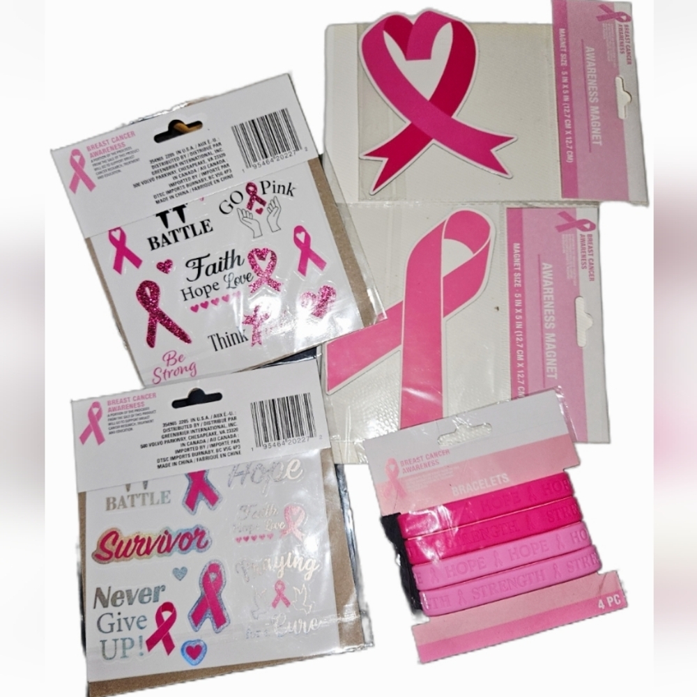 NWT 》56pcs《 BCA BREAST CANCER AWARENESS PINK RIBBON HOPE SET!
